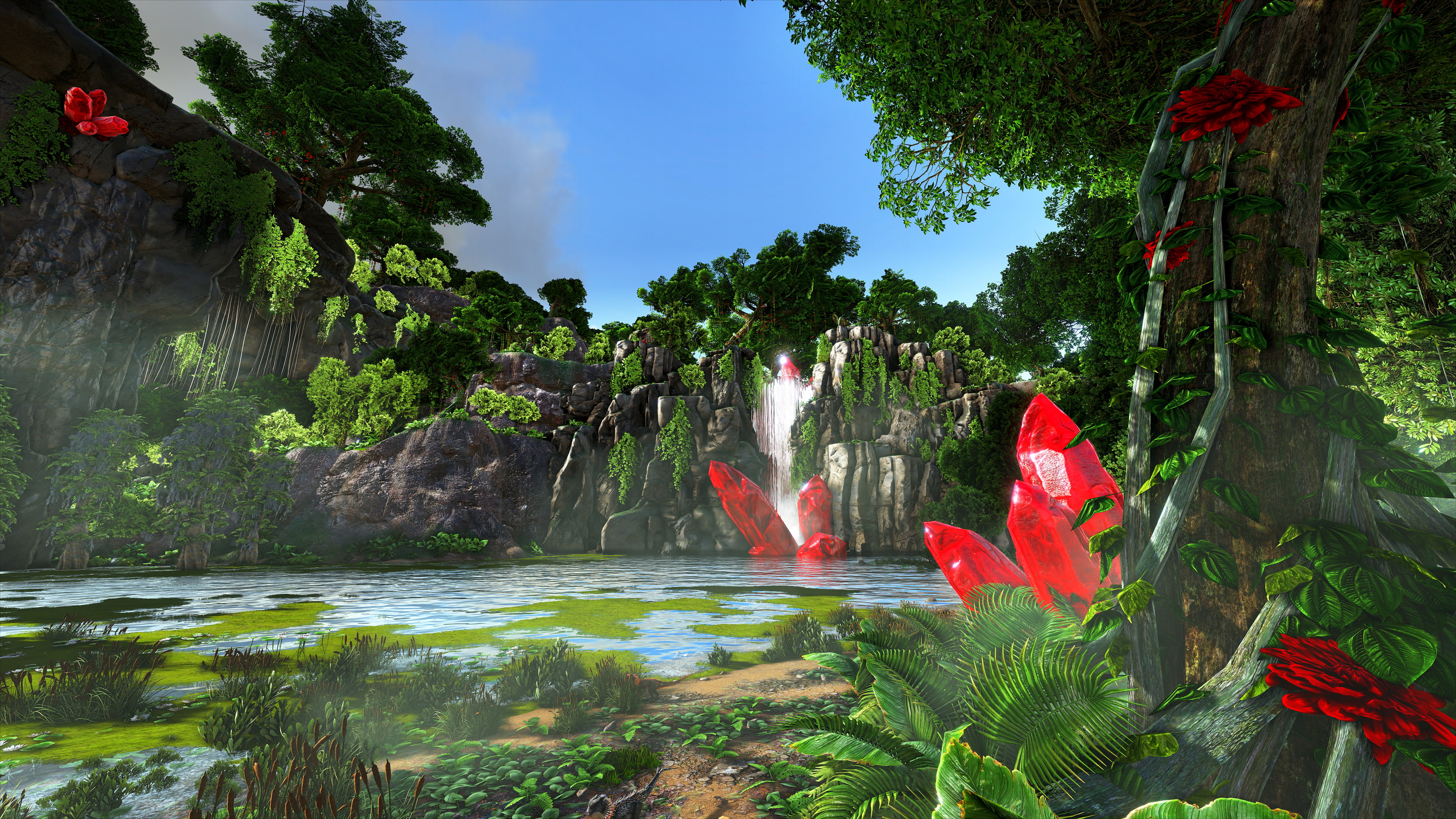 Ark Wallpaper ark-survival-evolved-waterfall-crystal-wallpaper-6d25588d3078eaec29509d65494f5c6b.jpg